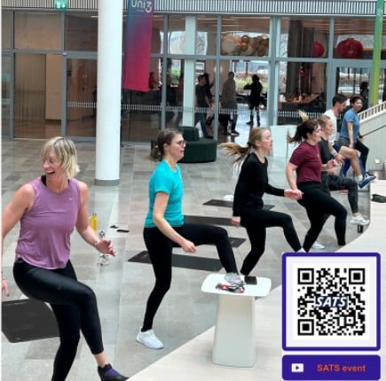 Sats lunch workout at Uni3 in September